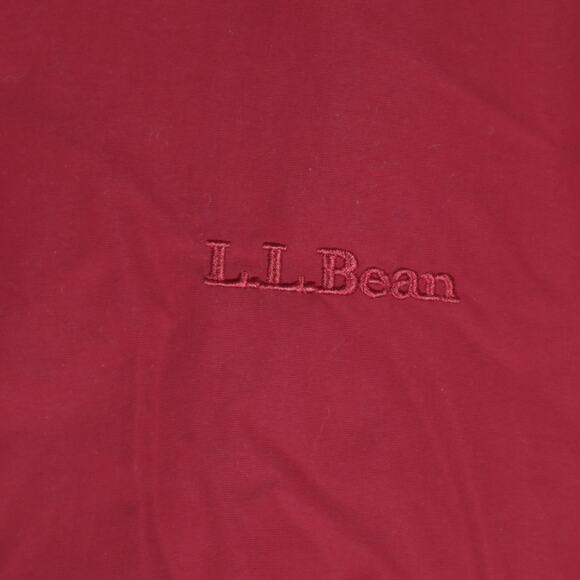 LL Bean Men's Red Thinsulate Fleece Lined Warm Up Jacket XL Extra Large - Picture 3 of 5